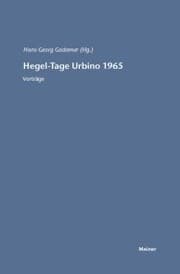 Cover von Hegel-Tage Urbino 1965