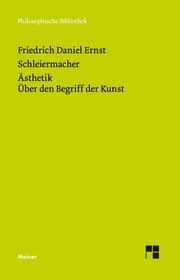 Cover von Ästhetik (1832/33). Über den Begriff der Kunst (1831-33)