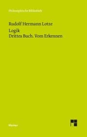 Cover von Logik. Drittes Buch. Vom Erkennen