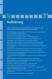 Cover von Aufklärung, Band 29: Das Problem der Unsterblichkeit in der Philosophie, den Wissenschaften und den Künsten des 18. Jahrhunderts