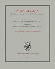 Cover von Acta Cusana. Quellen zur Lebensgeschichte des Nikolaus von Kues. Band II, Lieferung 6