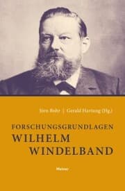 Cover von Forschungsgrundlagen Wilhelm Windelband