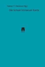 Cover von Die Schule Immanuel Kants