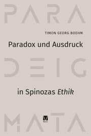 Cover von Paradox und Ausdruck in Spinozas »Ethik«