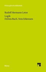 Cover von Logik. Drittes Buch. Vom Erkennen