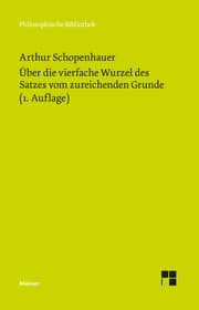 Cover von Über die vierfache Wurzel des Satzes vom zureichenden Grunde