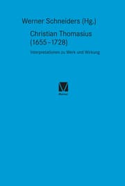 Cover von Christian Thomasius (1655-1728)