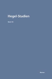 Cover von Hegel-Studien Band 45