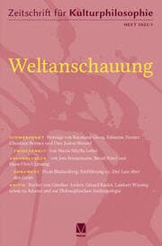 Cover von Weltanschauung