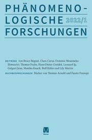 Cover von Phänomenologische Forschungen 2022-1