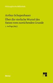 Cover von Über die vierfache Wurzel des Satzes vom zureichenden Grunde