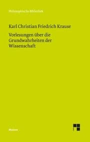Cover von Vorlesungen über die Grundwahrheiten der Wissenschaft