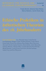 Cover von Ethische Praktiken in ästhetischen Theorien des 18. Jahrhunderts