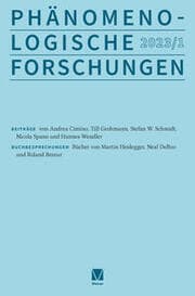 Cover von Phänomenologische Forschungen 2023-1