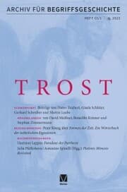 Cover von Archiv für Begriffsgeschichte. Band 65,1