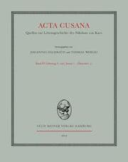 Cover von Acta Cusana. Quellen zur Lebensgeschichte des Nikolaus von Kues. Band III, Lieferung 3