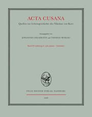 Cover von Acta Cusana. Quellen zur Lebensgeschichte des Nikolaus von Kues. Band III, Lieferung 4