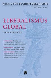 Cover von Archiv für Begriffsgeschichte. Band 66,1
