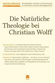 Cover von Die ­Natürliche Theologie bei Christian Wolff