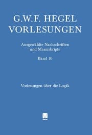 Cover von Vorlesungen über die Logik