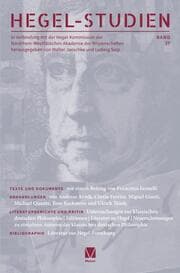 Cover von Hegel-Studien 37