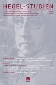 Cover von Hegel-Studien 39/40