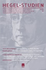 Cover von Hegel-Studien 44