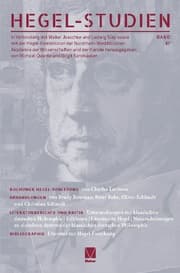 Cover von Hegel-Studien 47