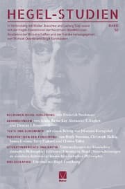 Cover von Hegel-Studien 50