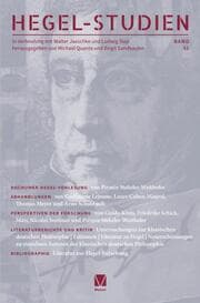 Cover von Hegel-Studien 51