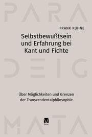 Cover von Selbstbewußtsein und Erfahrung bei Kant und Fichte