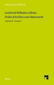 Cover von Frühe Schriften zum Naturrecht