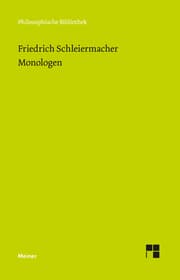 Cover von Monologen nebst den Vorarbeiten