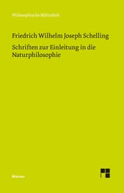 Cover von Schriften zur Einleitung in die Naturphilosophie