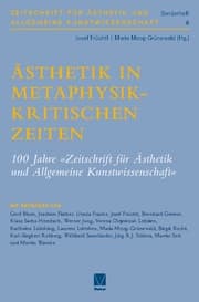 Cover von Ästhetik in metaphysikkritischen Zeiten