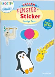 Cover von Riesen Fenster-Sticker Lustige Tiere