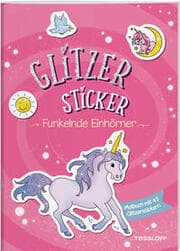 Cover von Glitzer-Sticker Malbuch. Funkelnde Einhörner