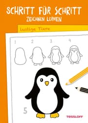 Cover von Schritt für Schritt Zeichnen lernen. Lustige Tiere