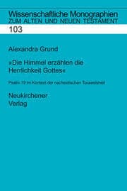Cover von Die Himmel erzählen die Herrlichkeit Gottes