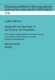 Cover von Jesaja 66 und Sacharja 14 als Summe der Prophetie
