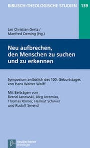 Cover von Neu aufbrechen, den Menschen zu suchen und zu erkennen