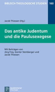 Cover von Das antike Judentum und die Paulusexegese