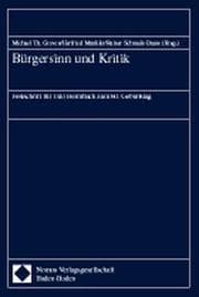 Cover von Bürgersinn und Kritik