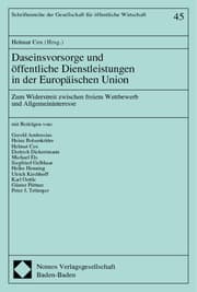 Cover von Daseinsvorsorge und öffentliche Dienstleistungen in der Europäischen Union