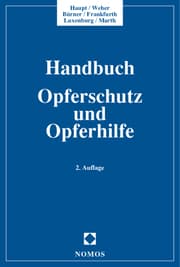 Cover von Handbuch Opferschutz und Opferhilfe