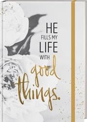 Cover von Notizbuch Grace & Hope - He fills my life with good things