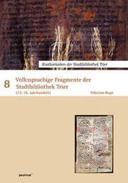 Cover von Volkssprachige Fragmente der Stadtbibliothek Trier