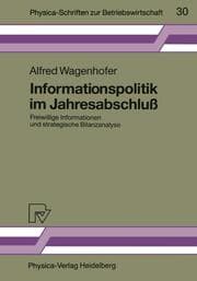Cover von Informationspolitik im Jahresabschluß