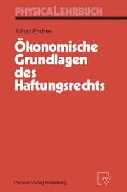 Cover von Ökonomische Grundlagen des Haftungsrechts