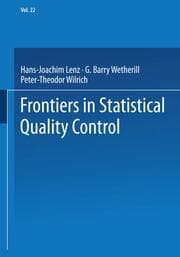 Cover von Frontiers in Statistical Quality Control